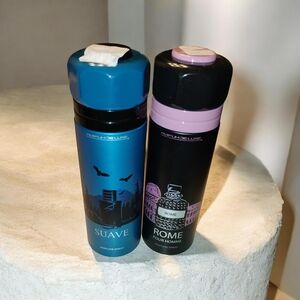 Suave & Rome Men’s Shaving Spray Set - Blue and Black/Purple